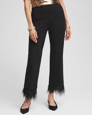 【PORTERNA】Pio Feather Trousers PORTERNA】Pio Feather Trousers Broadway Feather Pants - Vita